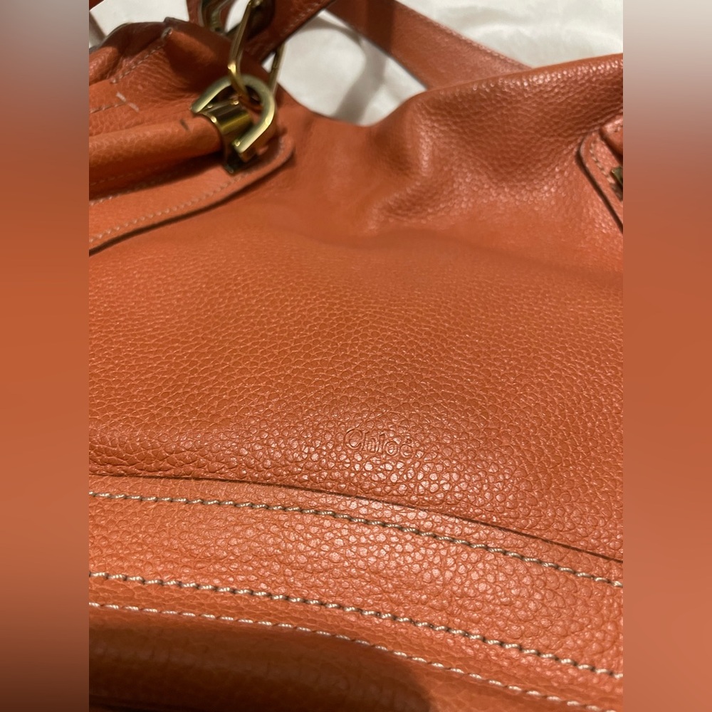 Chloe Burnt Orange Medium Paraty Bag 🧡 - Picture 8 of 16